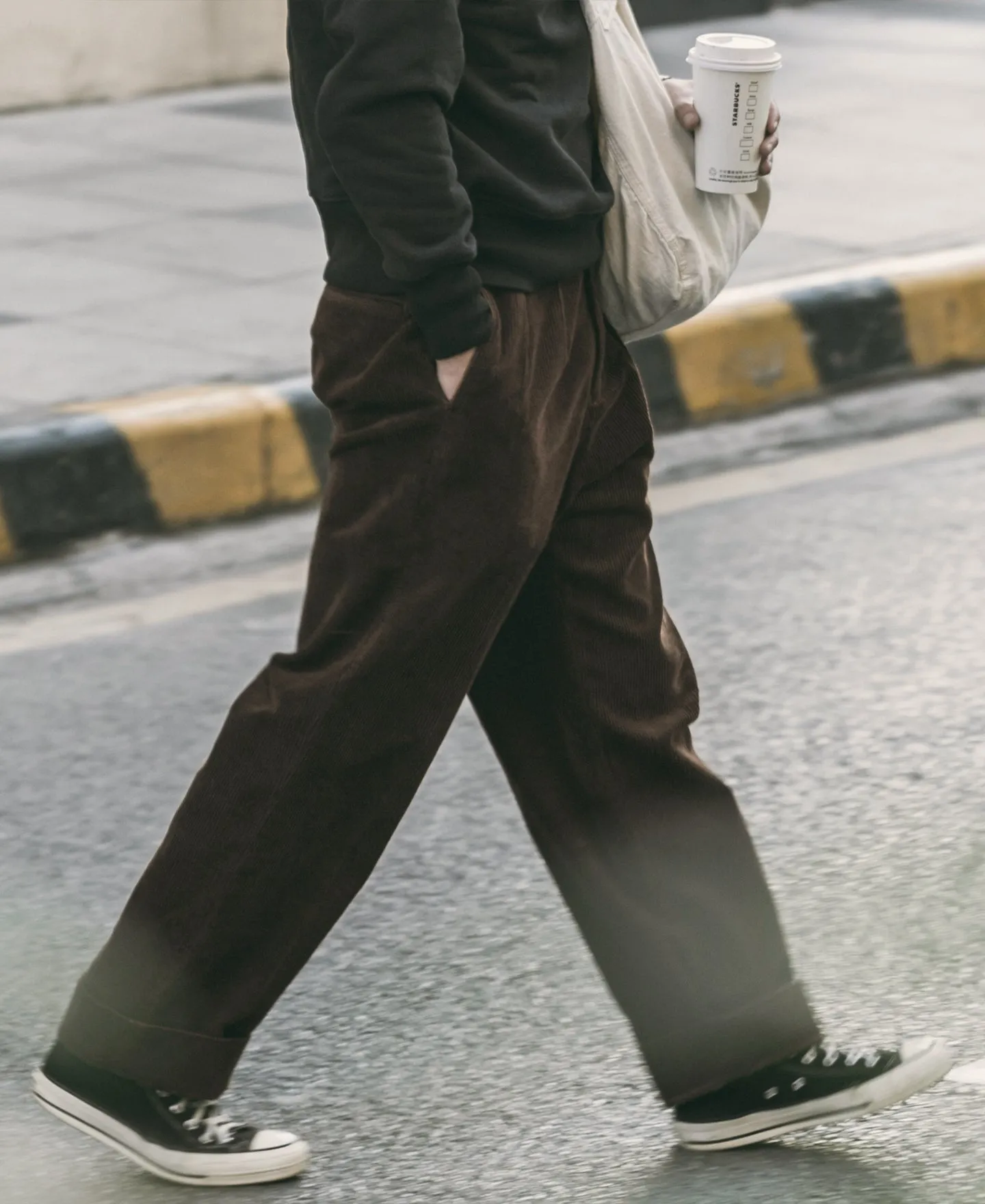 12.5 oz 8 Wale Corduroy Trousers - Brown