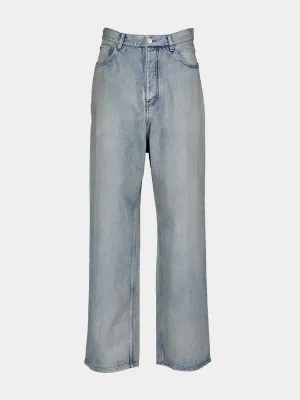 Baggy Light Blue Japanese Twill Trousers