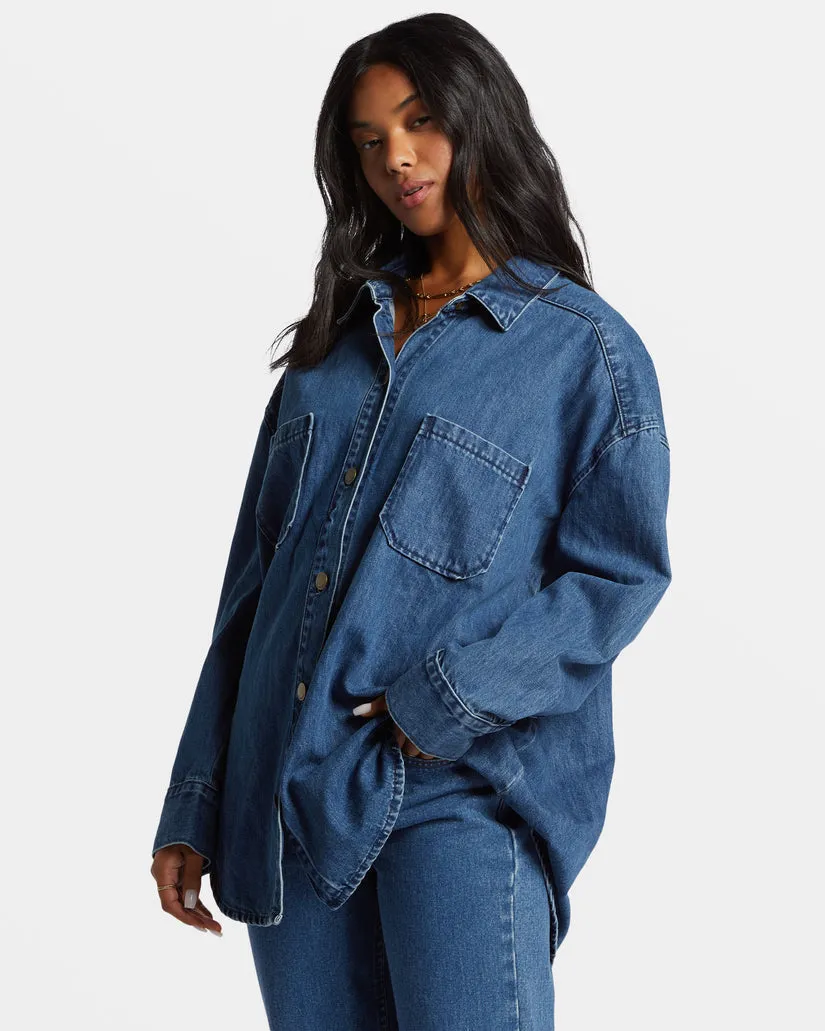 BILLABONG Deep Sea Denim Shacket