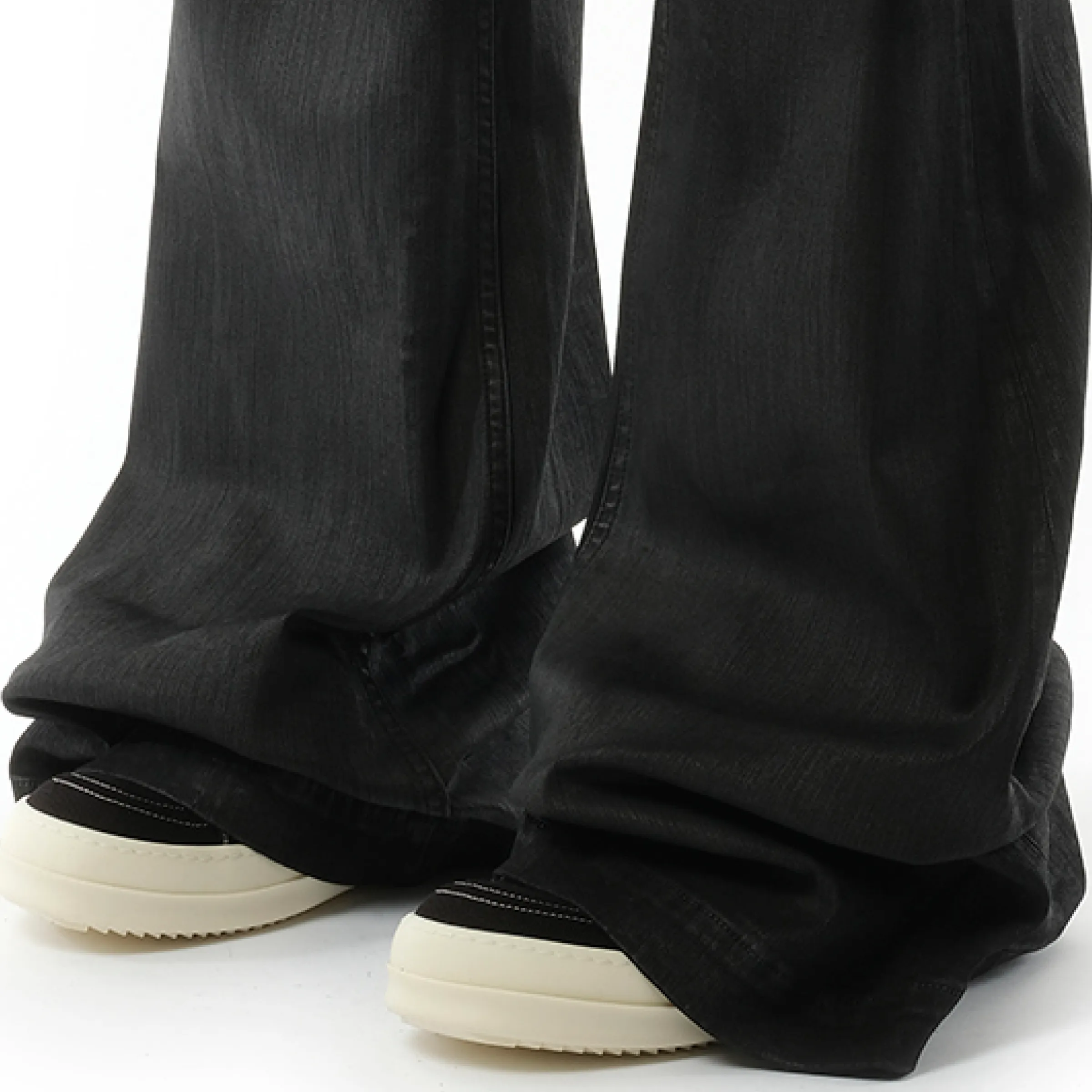 Bolan Bootcut Denim Pants in Black Wax