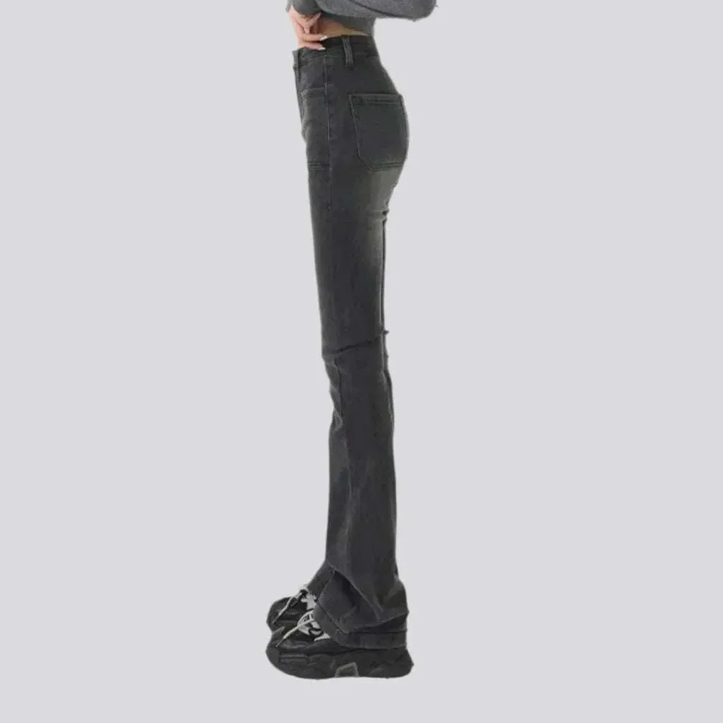 Bootcut high-waist jeans
 for women