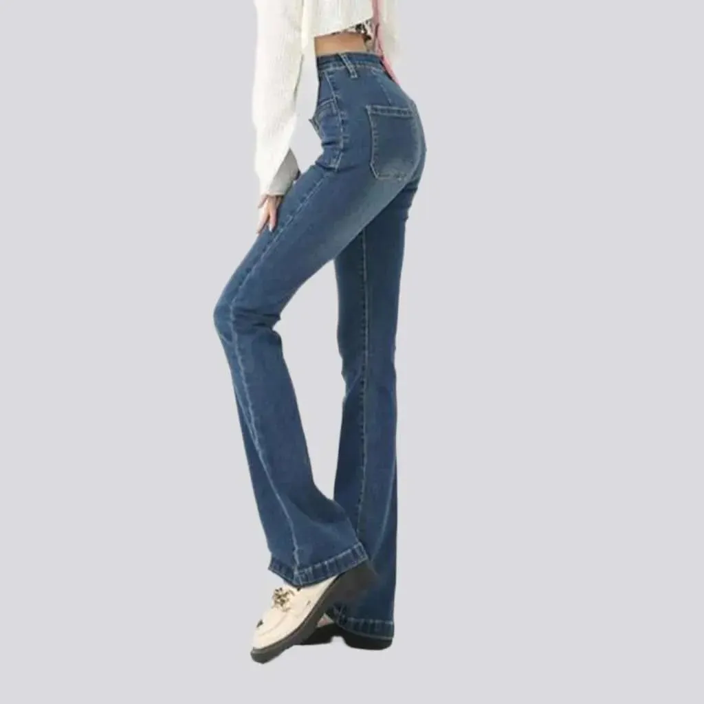 Bootcut high-waist jeans
 for women