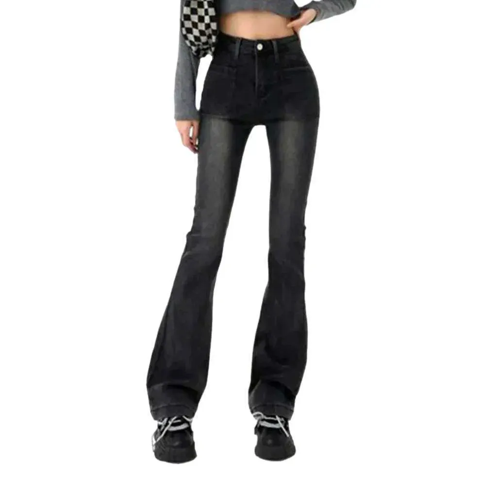 Bootcut high-waist jeans
 for women