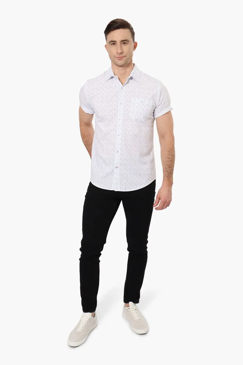 Canada Weather Gear Patterned Casual Shirt - White