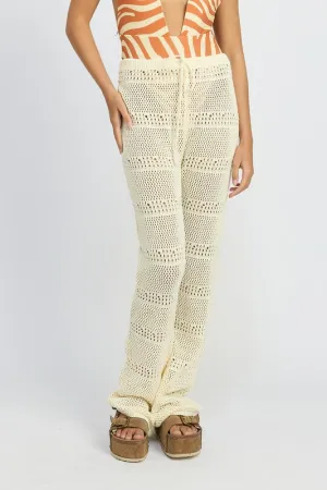 CROCHET PANTS WITH DRAWSTRINGS