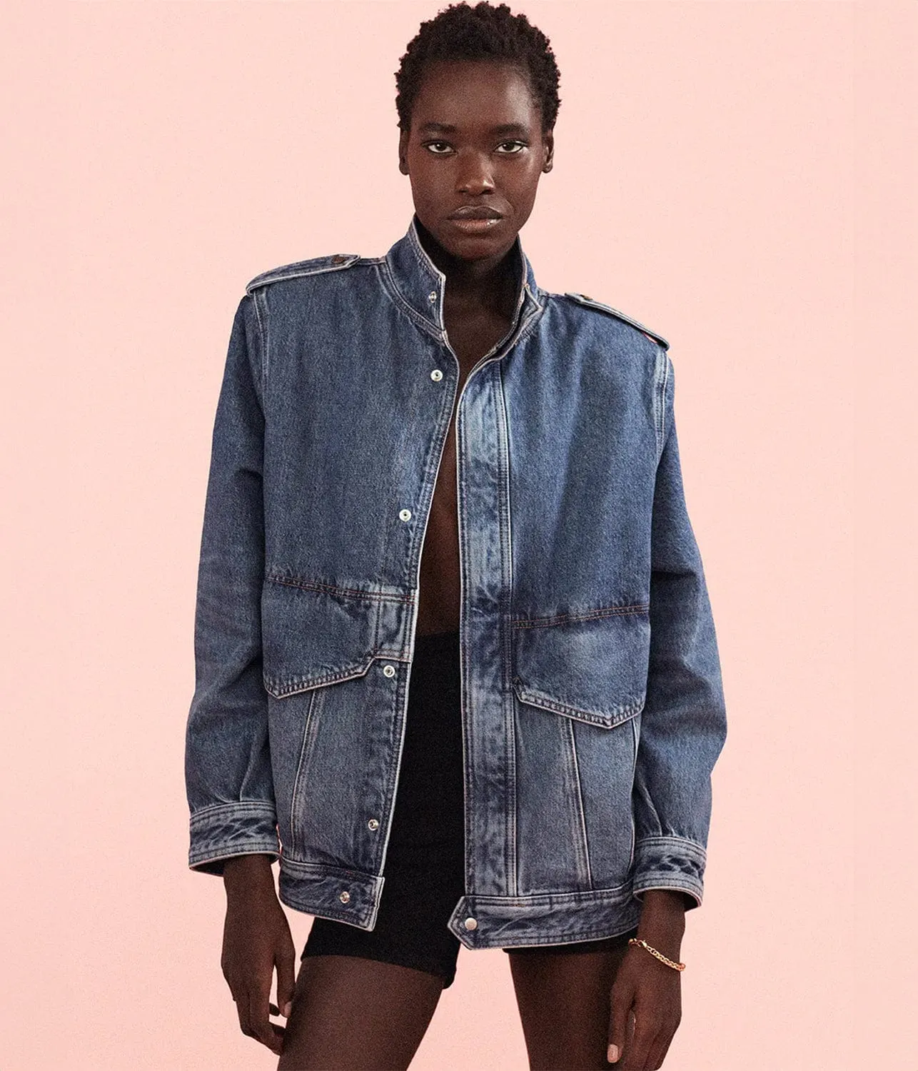 DENIM POWER JACKET- LUXOR