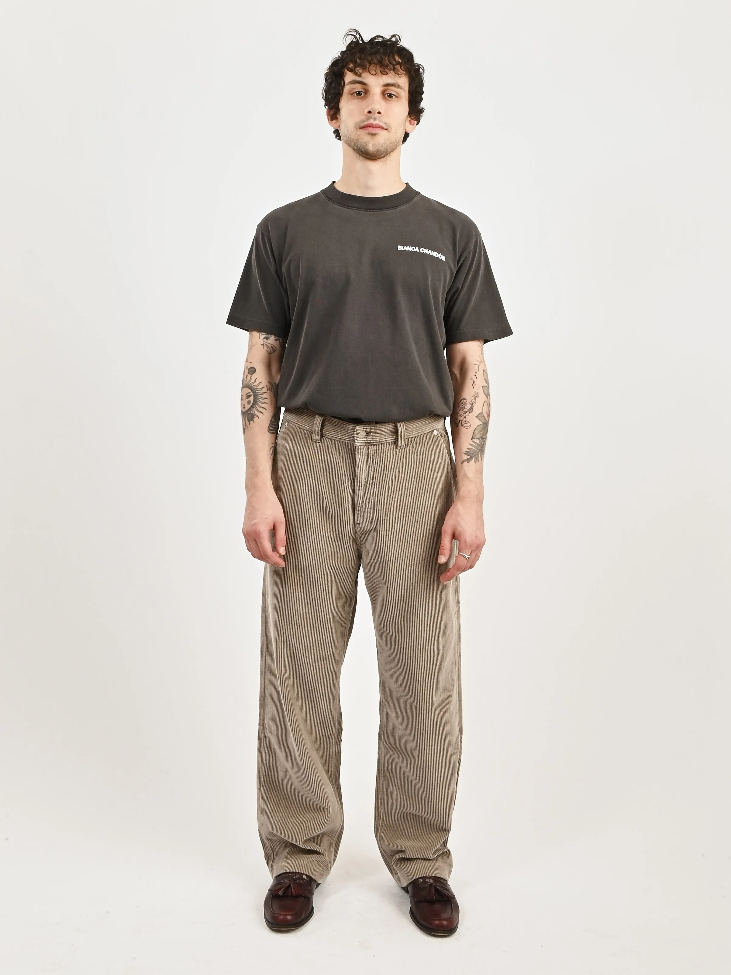 Dusty Brown Cord Trousers