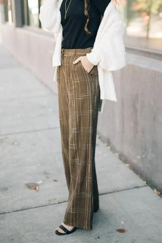 Evie Plaid Trousers