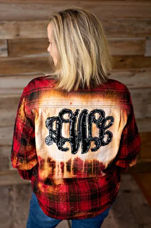 Fabric Monogrammed Long Sleeve Flannel Shirt - 2020