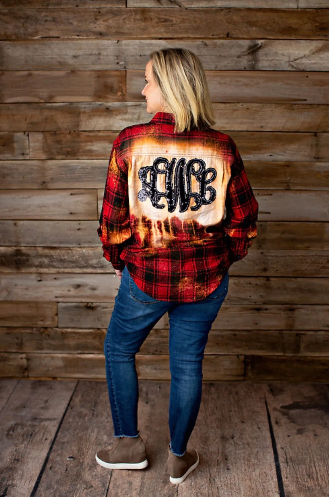 Fabric Monogrammed Long Sleeve Flannel Shirt - 2020