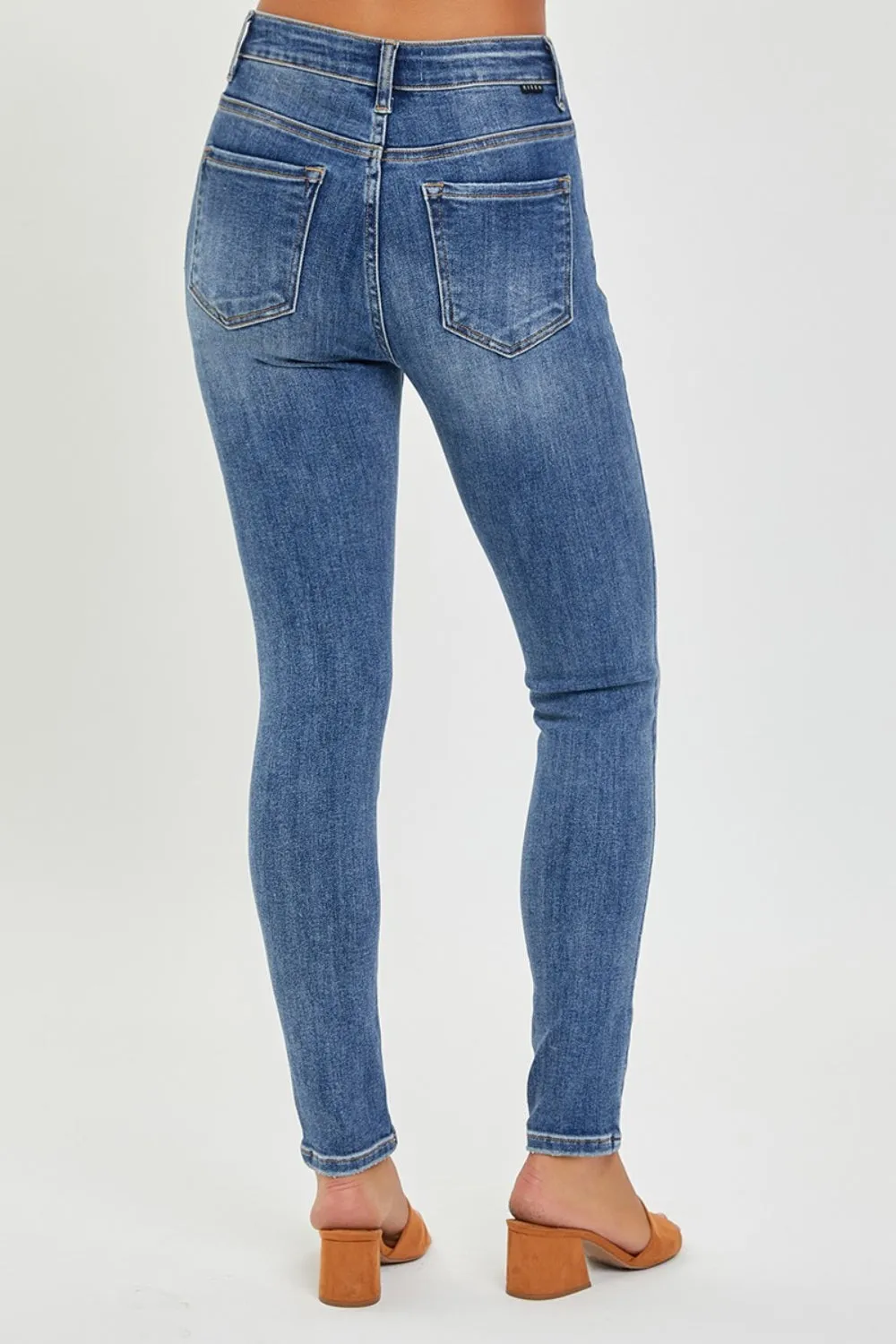 Full Size Mid Rise Ankle Skinny Jeans