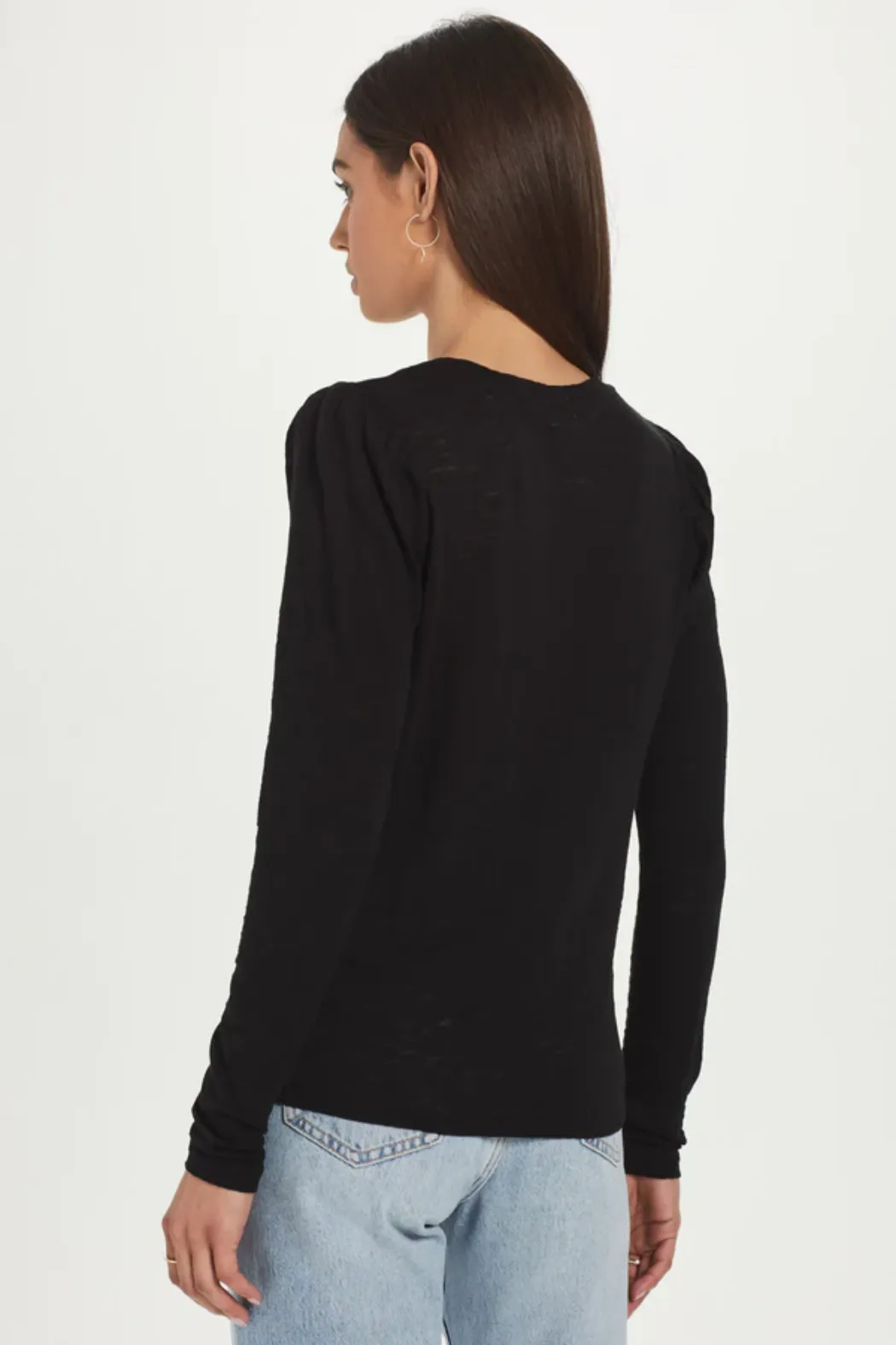 Goldie LONG SLEEVE PUFF SHOULDER TEE