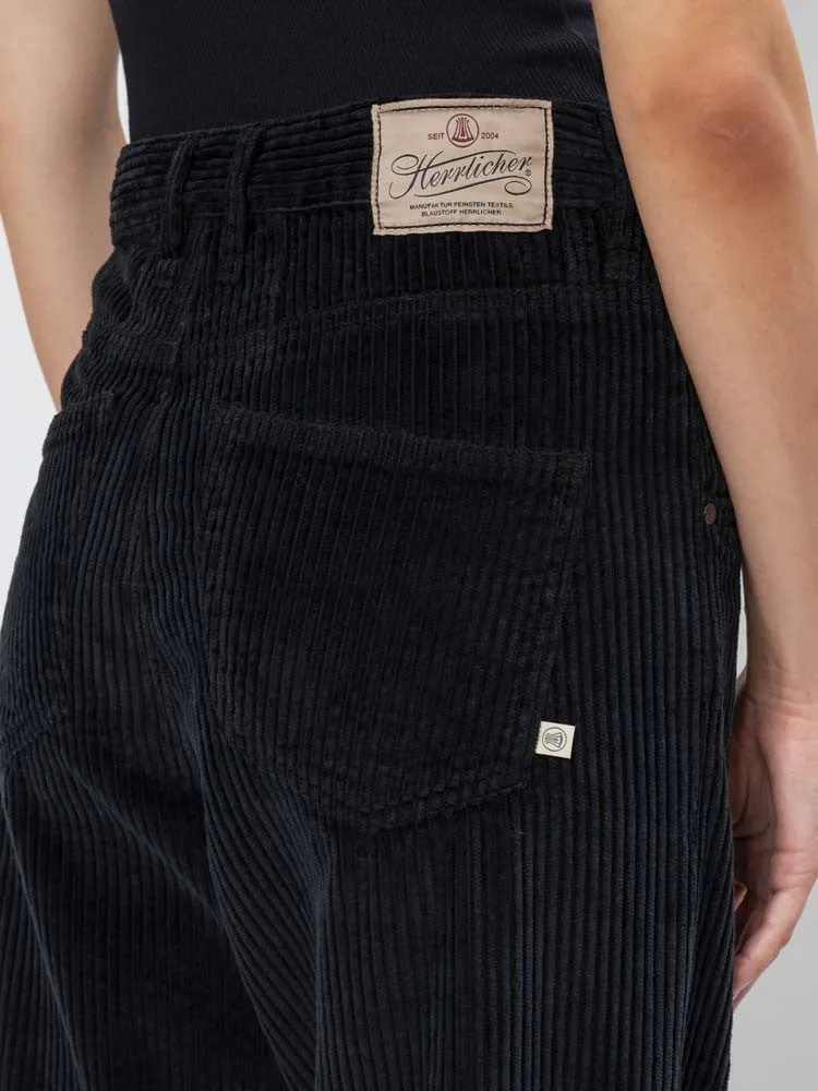 H Black Corduroy Trousers