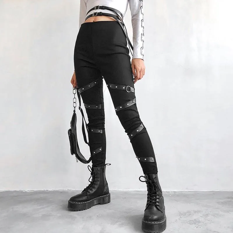 High Waisted Black Skinny Pants