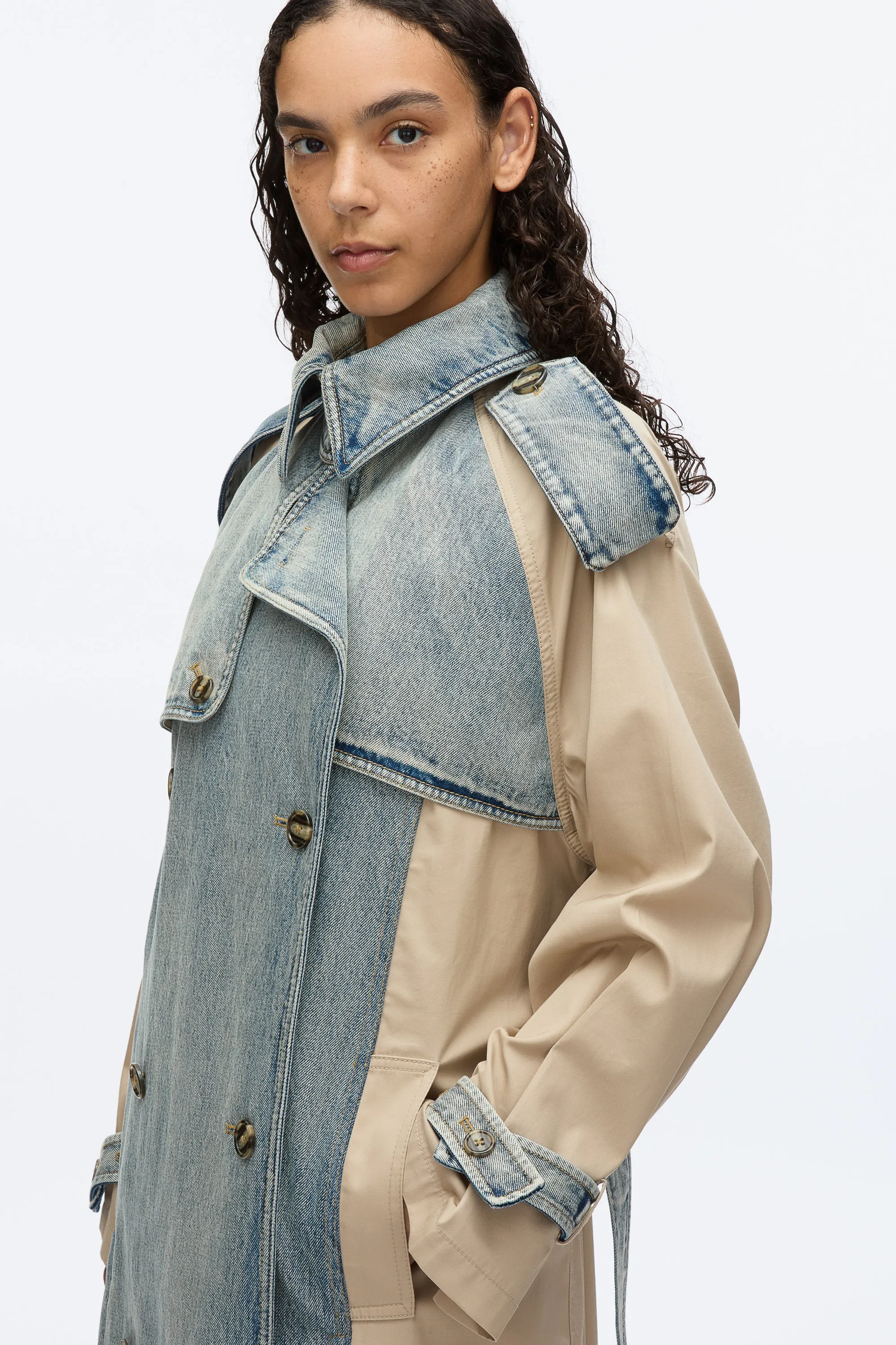 Hybrid Denim Trench