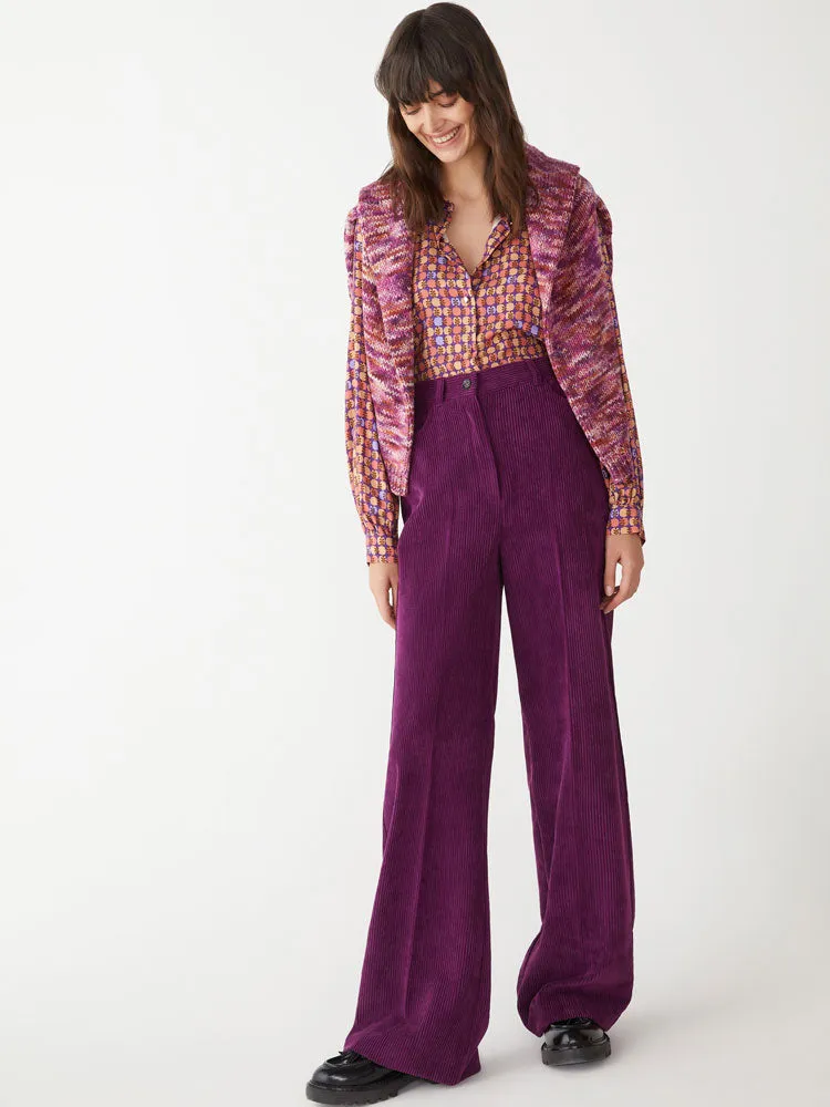 iBlues Group Corduroy Trousers Purple