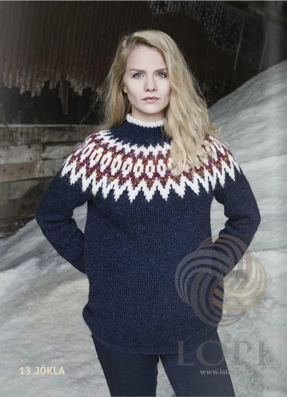 Jökla Women Wool Sweater Blue