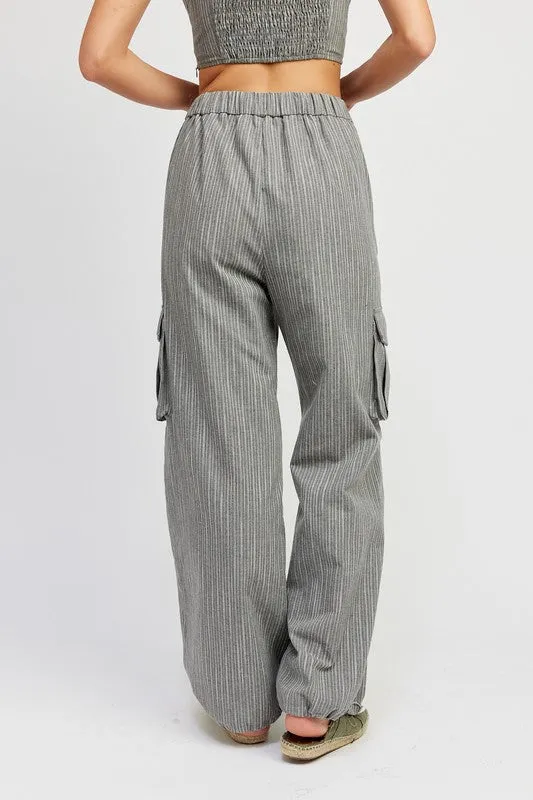 Jorie Aet || Stiped Cargo Pants