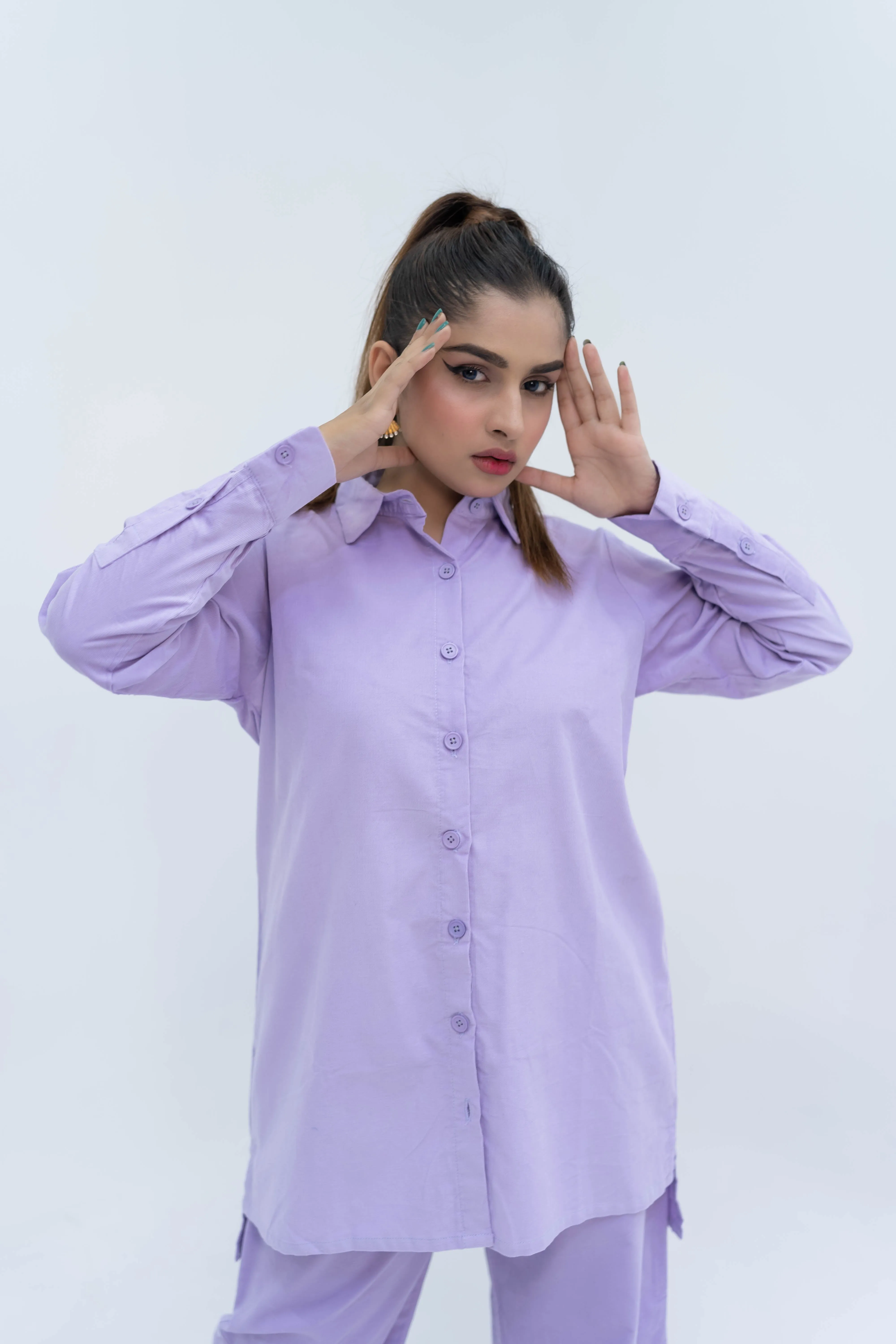 Lilac Corduroy Co-ord Set