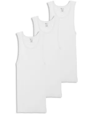 Men's Cotton Tank Shirt Pack of 3 Jockey, white