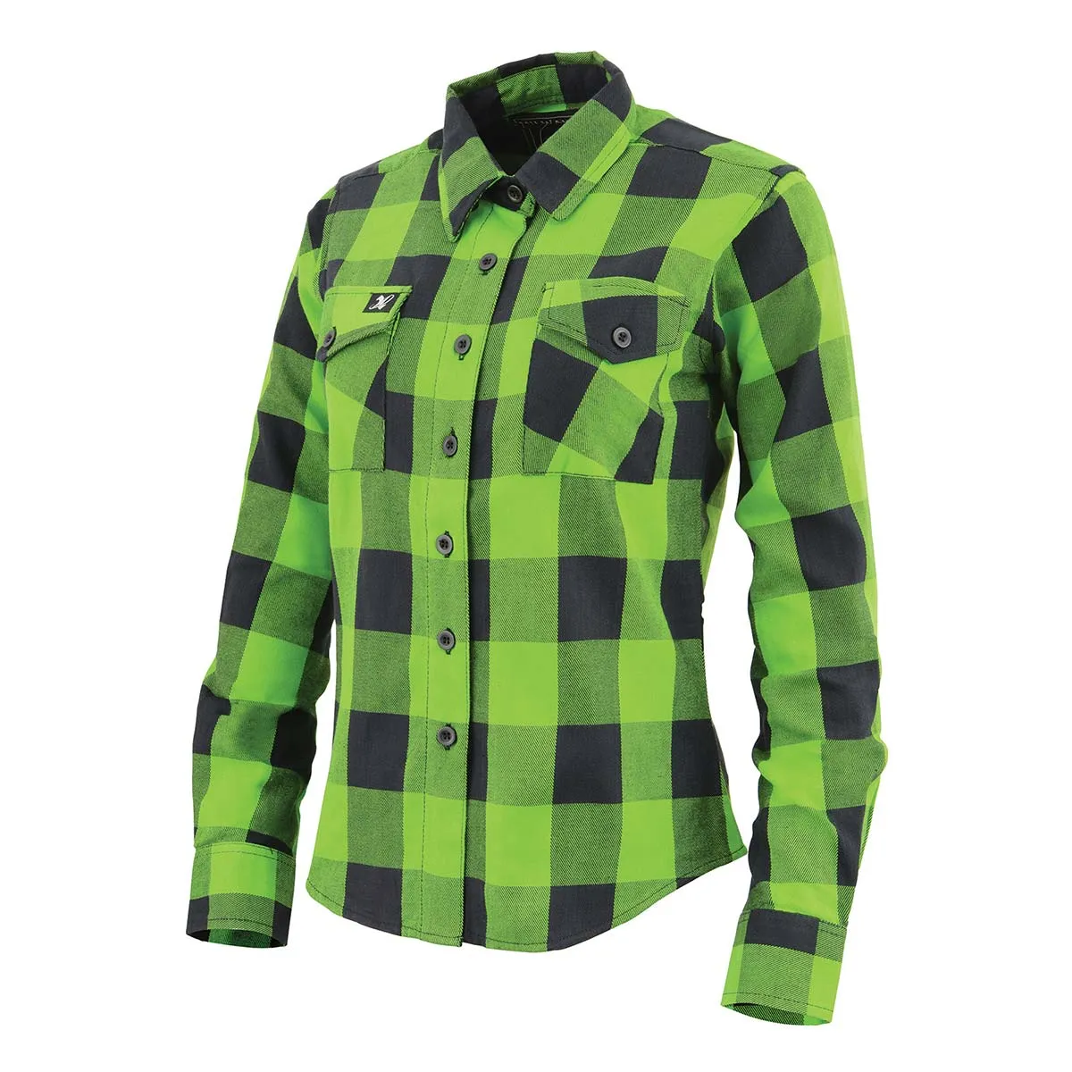 Milwaukee Leather MNG21606 Women's Casual Lime Green and Black Long