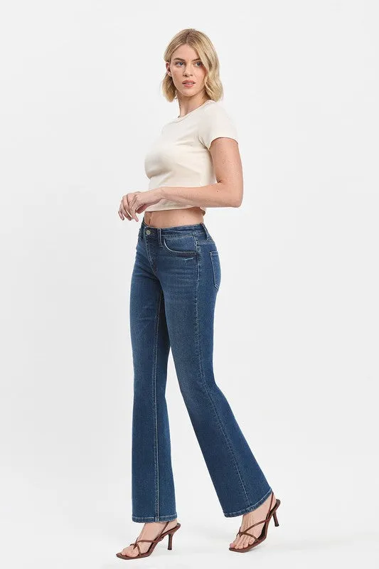 Miranda Relaxed Bootcut Jean (Vervet)