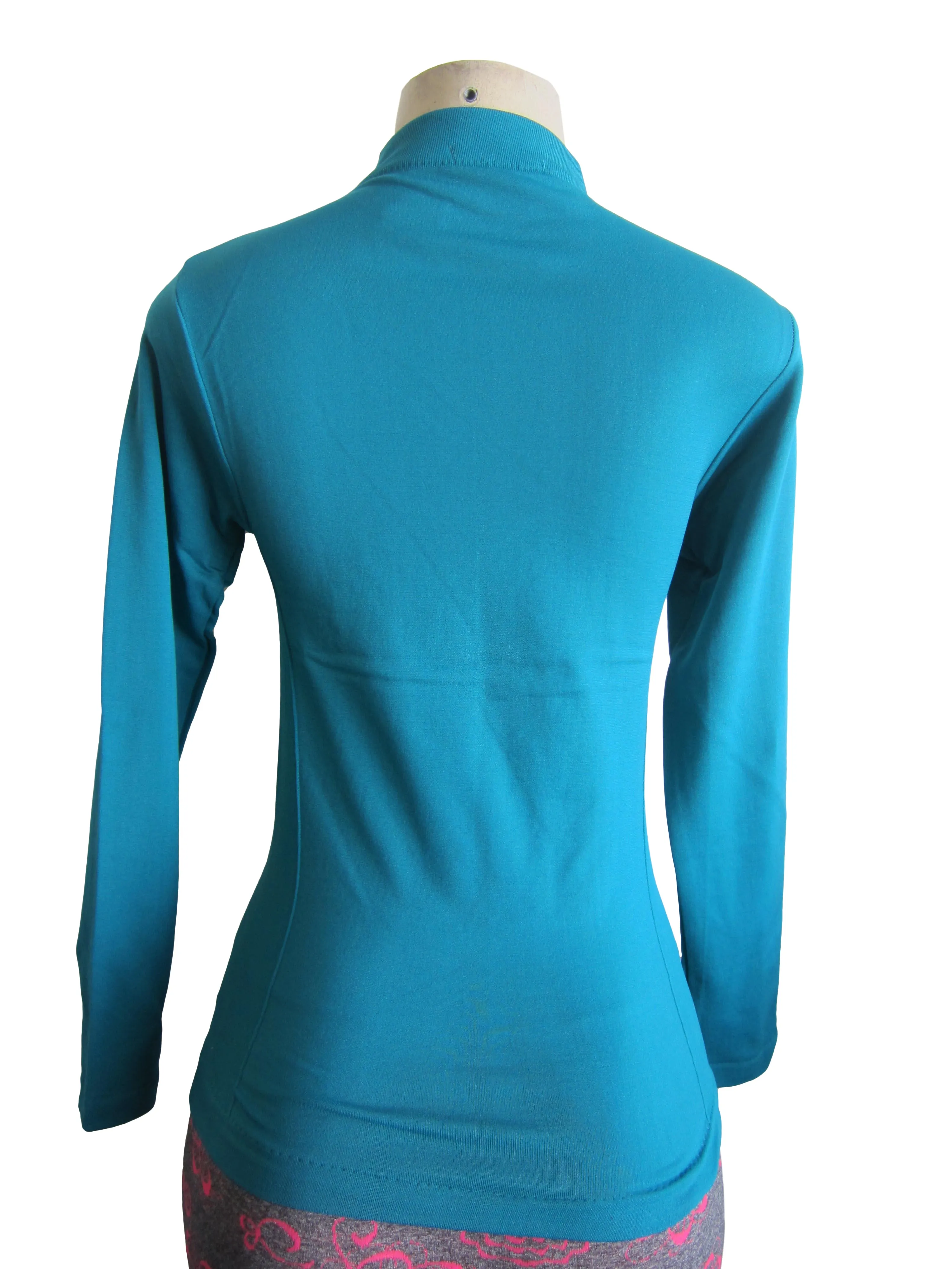 Mock Neck Long Sleeve Top with Fleece (FAB-13820)