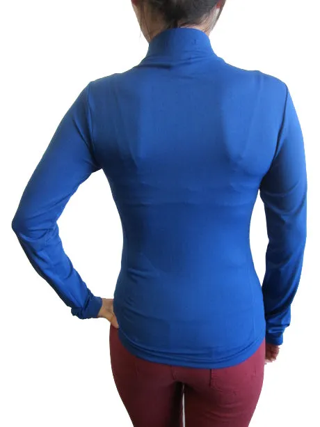 Mock Neck Long Sleeve Top with Fleece (FAB-13820)