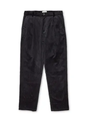 Morton Pleated Trousers Hedden Cord Black