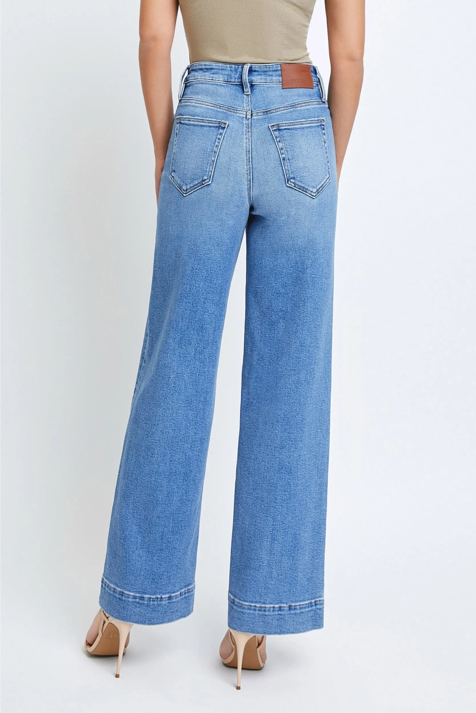 NORI Front Pocket Wide Leg Jeans