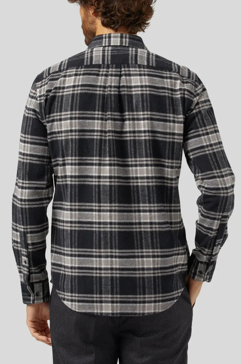 Portuguese Flannel B&B Checked ESP Shirt (Black / Grey)