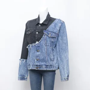 Reworked Two Tone Denim Jackets