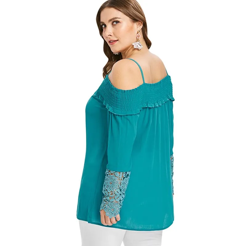 Shoulder Lace Long Sleeve Size