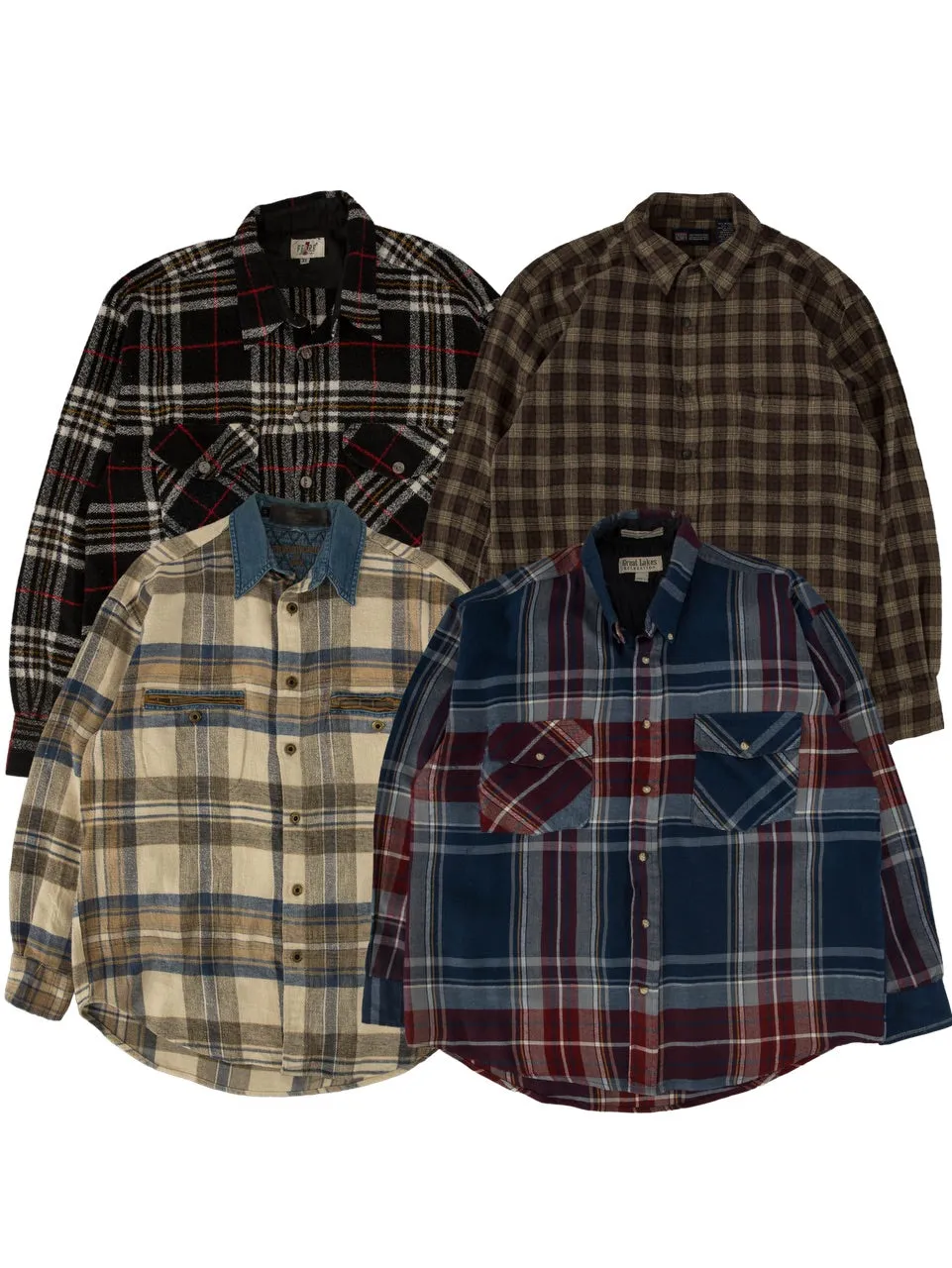 Vintage Flannel Shirts (20 pcs)