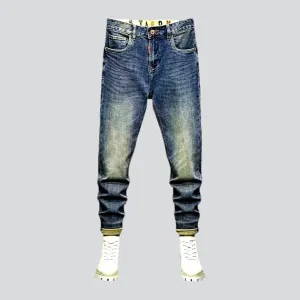 Whiskered vintage jeans
 for men