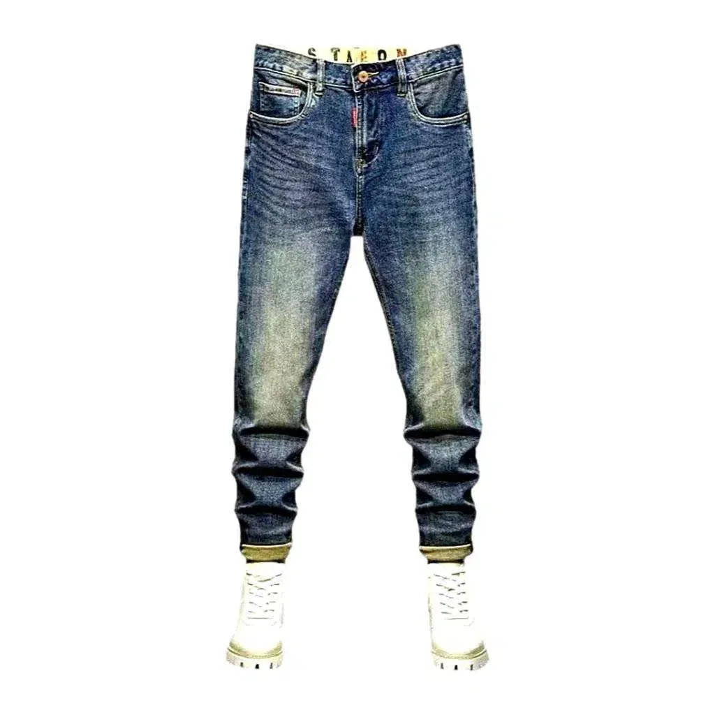 Whiskered vintage jeans
 for men