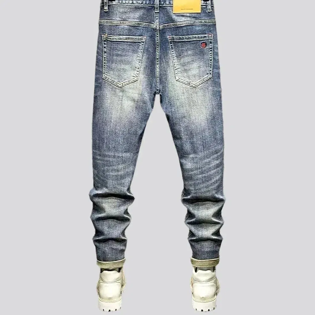 Whiskered vintage jeans
 for men