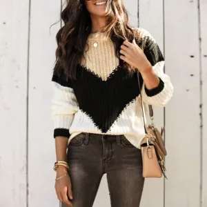 Wide Angle Knitted Sweater