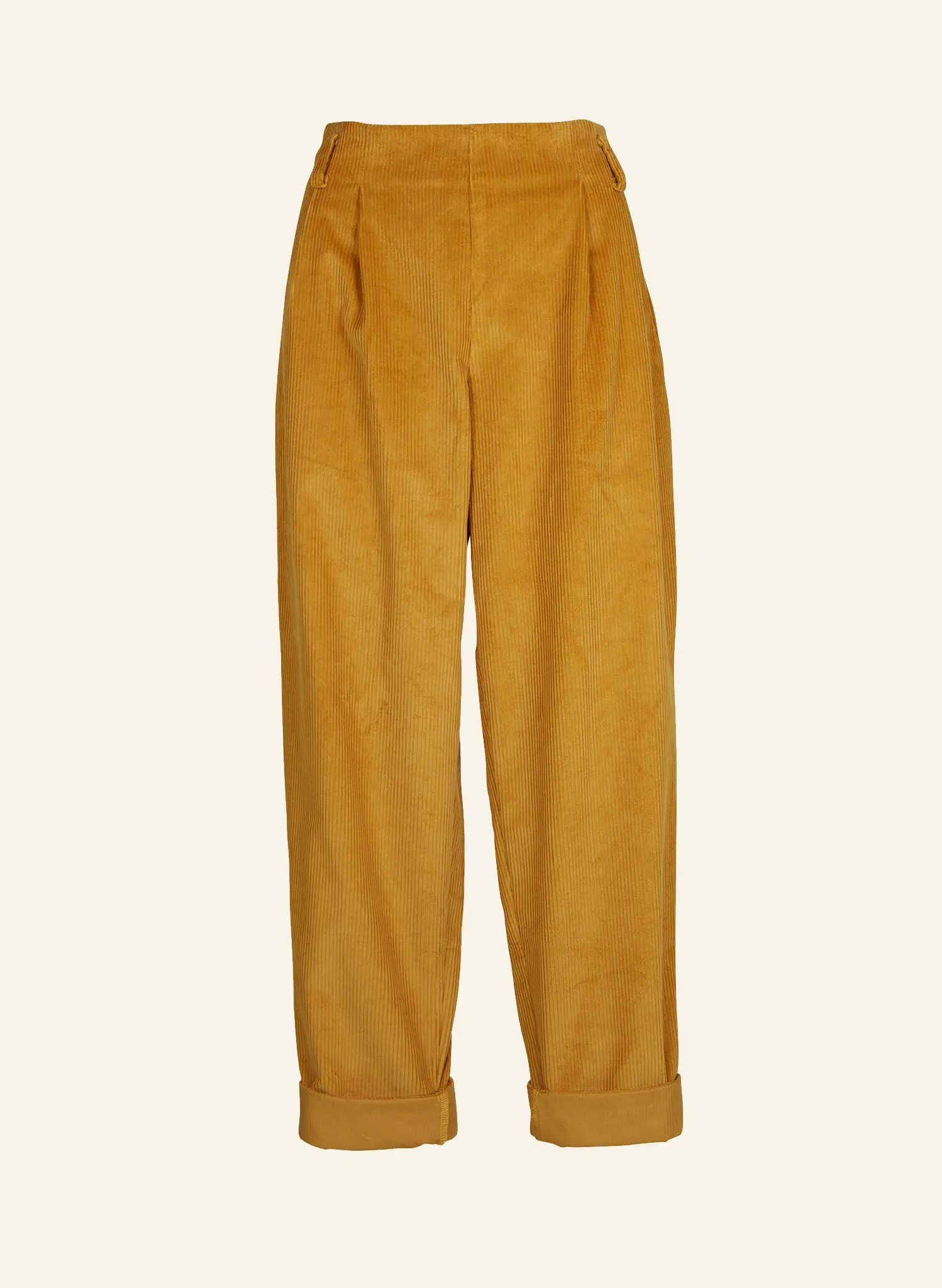 Wilma - Mustard Corduroy Trousers