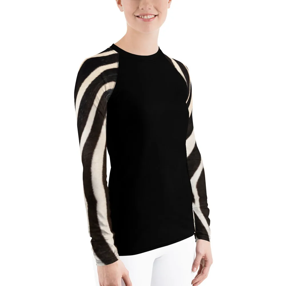 Zebra Long Sleeve Tops